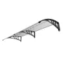 Window Door Awning Canopy 101.6 x 203.2 cm, UPF 50+ Polycarbonate Entry Door Outdoor Window Awning Exterior, Front Door Overhang