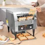 Commercial Conveyor Toaster, 300 Slices/Hour Conveyor Belt Toaster, Heavy Duty Stainless Steel Commercial Toaster Oven, Electric