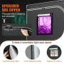 5x5 Grow Tent, 1828.8 x 1828.8 x 2438.4 cm, High Reflective 2000D Mylar Hydroponic Growing Tent with Observation Window, Tool Ba