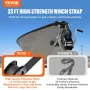 Håndvinsch, 3500 lbs trækkapacitet, bådtrailer vinsch tungt reb