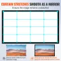 120Inch Projection Screen 16:9 4K HDTV Movie Screen Fixed Frame 3D Projector Screen for 4K HDTV Movie Theater Outdoor Use(120inc