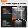 Outdoor Solar Heated Shower, 35L Poolside Shower Kit with Shower Head and Foot Shower Tap, Double Buckle Fast Assembly W/ Pre-Dr
