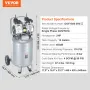 13 gallon luftkompressor 2 hk 4 SCFM@90PSI oliefri