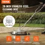50.8 cm Pressure Washer Surface Cleaner w/ Handles & Wheels, Stainless Steel Concrete Cleaner 4500 Max PSI , 0.95 cm Connector &