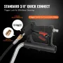 50.8 cm Pressure Washer Surface Cleaner w/ Handles & Wheels, Stainless Steel Concrete Cleaner 4500 Max PSI , 0.95 cm Connector &