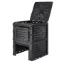 Garden Compost Bin 80 Gal, BPA Free Composter, Large Capacity Outdoor Composting Bin with Top Lid and Bottom Door, Easy