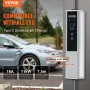 Bærbar EV -oplader Type 2 EV Opladningskabel 16A CEE 16 7.5 M