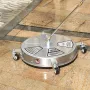 18" Pressure Washer Surface Cleaner w/ Wheels, Stainless Steel Concrete Cleaner 4000 Max PSI , 1/4" Quick-Connect Connector w/ 2