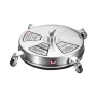 18" Pressure Washer Surface Cleaner w/ Wheels, Stainless Steel Concrete Cleaner 4000 Max PSI , 1/4" Quick-Connect Connector w/ 2