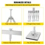 750 mm Dent Pull Lever Bar Kit Aluminium Stål Dent Træk 6 Claw
