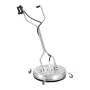 61 cm Pressure Washer Surface Cleaner w/ Handles & Wheels, Stainless Steel Concrete Cleaner 4000 Max PSI , 0.95 cm Connector & 0