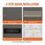 Shower Niche Ready for Tile 40.64 x 127 cm, Single Shelf Organizer, Square Corners Wall-inserted Niche Recessed, Sealed Protecti
