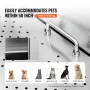 127 cm Pet Dog Bathing Station w/Stairs, Professional Stainless Steel Dog Grooming Tub w/ Soap Box, Faucet,Rich Accessory, Dog B
