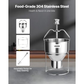 Donut Depositor Manual Doughnut Dropper Hopper Stainless Steel Dispenser