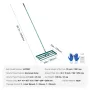 Lawn Leveling Rake, 30"x10" Level Lawn Tool, Heavy-duty Lawn Leveler with 78" Steel Extended Handle, Yard Leveling Rake Suit
