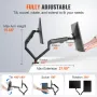 Dobbelt monitor Mount, understøtter 33-88,9 cm skærme, fuldt