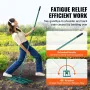 Lawn Leveling Rake, 91.4 x 25.4 cm Level Lawn Tool, Heavy-duty Lawn Leveler with 198.1 cm Steel Extended Handle, Yard Leveling R