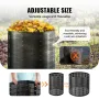 Compost Bin 832.8 L, Outdoor Expandable Composter, Easy to Setup & Large Capacity Composting Bin, Fast Creation of Fertile Soil