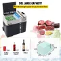 Car Refrigerator, 12 Volt Car Refrigerator Fridge, 50 L Single Zone Portable Freezer with Wheels and Handle, -4℉-68℉, 12/24V DC 