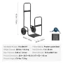 Firewood Log Cart, 113.4 kg Load Capacity, Outdoor and Indoor Wood Rack Storage Mover with Pneumatic Rubber Wheels, Heavy Duty S