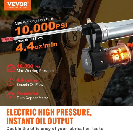 Trådløs fedtpistol Electric 20 Volt 2.0 Ah Battery Kit 10000psi