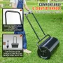 Lawn Roller, 13 Gallon Sand/Water Filled Yard Roller, Steel Sod Roller with Easy-turn Plug and U-Shaped Ergonomic Handle for Con