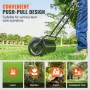 Lawn Roller, 13 Gallon Sand/Water Filled Yard Roller, Steel Sod Roller with Easy-turn Plug and U-Shaped Ergonomic Handle for Con
