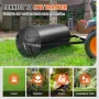 Tow Behind Lawn Roller, 400lbs Sand/Water Filled Yard Roller, LLDPE Drum and Steel Frame Sod Roller with Easy-turn Plug, Tow Beh