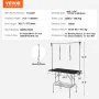 Pet Grooming Table Two Arms with Clamp, 117 cm