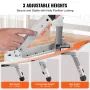 Step Stool 1-Step 150KG Capacity, Folding Steel Step Ladder 3 Adjustable Height, Portable Toddler Step Stools for Adults, Non-Sl