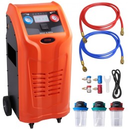 Fully Automatic Refrigerant Recovery Machine - Dual Cylinder AC Recovery Machine Kit Built in Compressor/Electronic