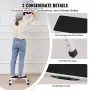 Step Stool 1-Step 150KG Capacity, Folding Steel Step Ladder 3 Adjustable Height, Portable Toddler Step Stools for Adults, Non-Sl