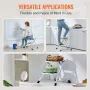 Step Ladder 2-Step 150kg Capacity, Ergonomic Folding Steel Step Stool with Wide Anti-Slip Pedal, Sturdy Step Stool for Adults To