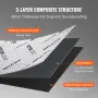 Car Sound Deadening Mat, 80 mil 3.3sq.m Car Sound Dampening Material, Butyl Automotive Sound Deadener, Noise Insulation and Vibr