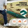 Lawn Leveling Rake, 121.9 x 25.4 cm Level Lawn Tool, Heavy-duty Lawn Leveler with 198.1 cm Steel Extended Handle, Yard Leveling 