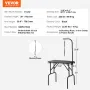 Pet Grooming Table Arm with Clamp, 808 x 460 mm Dog Grooming Station, Foldable Pets Grooming Stand for Medium and Small Dogs, Fr