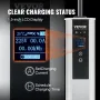Portable EV Charger Type 2, 32A 7.36 kW/22 kW, Electric Vehicle Car Charger with 7.5 M Charging Cable CEE 32 Plug LCD, IEC 62196