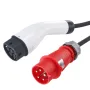 Portable EV Charger Type 2, 32A 7.36 kW/22 kW, Electric Vehicle Car Charger with 7.5 M Charging Cable CEE 32 Plug LCD, IEC 62196