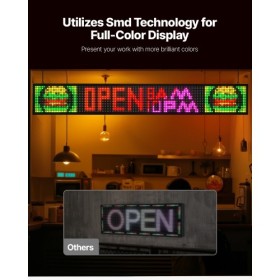 52x8in Programmerbar LED -tegn Digital rulle Display Board P10 FullColor