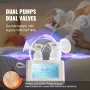 Breast Pump, Single/Double Adjustable Electric Breast Pumps, 4 Modes & 9/15 Levels, Reciprocating Piston Pumps, 4000mAH Anti-Bac