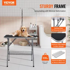 Pet Grooming Table Arm med klemme, 915 x 610 mm