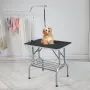 Pet Grooming Table Arm with Clamp, 915 x 610mm Dog Grooming Station, Foldable Pets Grooming Stand for Medium and Small Dogs, Fre