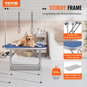 Pet Grooming Table Two Arms with Clamp, 915 X 610mm Dog