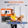 Pet Grooming Table Two Arms with Clamp, 915 X 610mm Dog