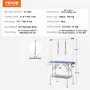 Pet Grooming Table Two Arms with Clamp, 915 X 610mm Dog