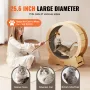 Cat Exercise Wheel, Large Cat Treadmill Wheel for Indoor Cats, 29.5 inch Cat Running Wheel with Detachable Carpet and Cat Teaser