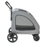 Pet Stroller, 4 Wheels Dog Stroller Rotate with Brakes, 72.6 kg Weight Capacity, Puppy Stroller with Breathable Mesh Windows and