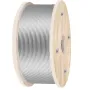 316 Stainless Steel Wire Rope 500ft Length, Steel Wire Cable 3/16 Inch, Steel Cable Railing Decking With 1x19 Strands