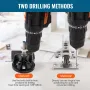 35 mm Concealed Door Hinge Jig, Aluminum Alloy Cabinet Hinge Jig, Accurate Locking Dual Clamp Fixation Hinge Drill Jig with Acce