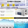 30L Ultrasonic Cleaner Dual Frequency Ultrasonic Cleaning Machine with Heater Jewelry Cleaner for Parts Jewelry Eyeglass Ring De